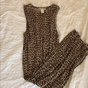 H&M Animal print cheetah dress small midi slit